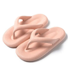 Toe Post Platform Slippers Pink Woman Slippers