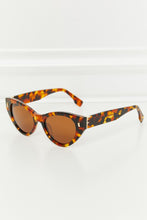 Tortoiseshell Cat Eye Polarized Sunglasses for Women Tangerine One Size