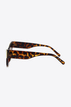 Tortoiseshell Cat Eye Sunglasses with Leopard Print and Rhinestone Trim