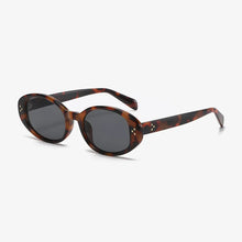 Tortoiseshell Oval Sunglasses with UV400 Polycarbonate Lenses