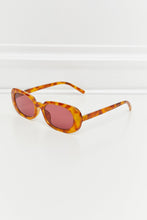 Tortoiseshell Oval UV400 Sunglasses for Women Polycarbonate Frame Burgundy One Size