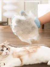 Touch Pet Hair Remover Glove with light blue silicone nodules