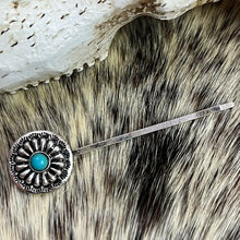 Turquoise Alloy Hairpin Style E One Size Hair Jewelry