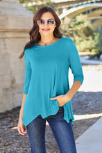 Turquoise Tunic Top with Round Neck for Women in Multiple Sizes Sky Blue