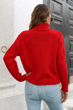 Turtleneck Long Sleeve Sweater Sweater Pullovers