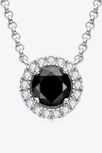 Two-Tone 1 Carat Moissanite Round Pendant Necklace Necklaces