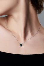 Two-Tone 1 Carat Moissanite Round Pendant Necklace Necklaces