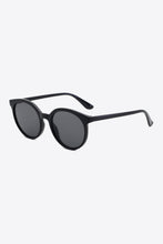 Two-Tone Ruched Drawstring Top with Round Brown Sunglasses Set Black One Size
