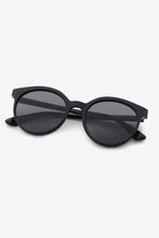 Two-Tone Ruched Drawstring Top with Round Brown Sunglasses Set Sunglasses