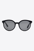 Two-Tone Ruched Drawstring Top with Round Brown Sunglasses Set
