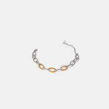 18K Gold-Plated Stainless Steel Bracelet Silver One Size Bracelets