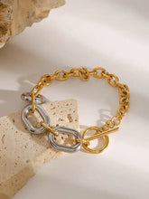 18K Gold-Plated Stainless Steel Chain Bracelet Bracelets