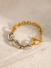 18K Gold-Plated Stainless Steel Chain Bracelet Bracelets