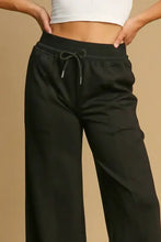 Umgee Drawstring Wide Leg Pants with Pockets Woman Pants