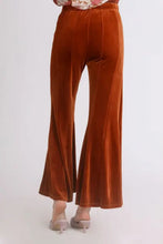 Umgee High Rise Elastic Waist Flare Pants Woman Pants