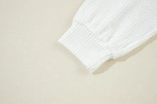 US Flag Corded Long Sleeve Sweatshirt Woman Sweatshirts