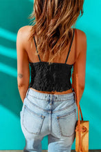 V-Neck Lace Cropped Cami Tanks & Camis