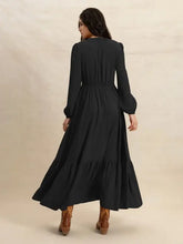 V-Neck Long Sleeve Dress Casual Dresses