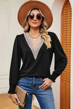 V-Neck Long Sleeve T-Shirt Woman T Shirts