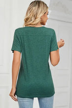 Women’s short sleeve crewneck green t-shirt