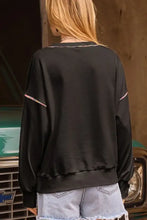 Valentine’s Day Rhinestone Heart Round Neck Long Sleeve Sweatshirt Woman Sweatshirts