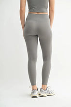 Venice Cloud Light Sculpt High Waisted Gray Athletic Leggings with Pockets