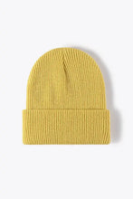 Warm Winter Knit Beanie Yellow One Size Hats