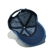 Washed Bow Denim Baseball Cap Hats