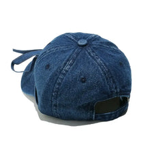Washed Bow Denim Baseball Cap Hats