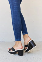 Weeboo Cherish The Moments Contrast Platform Sandals in Black Woman Slippers