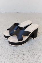 Weeboo Cherish The Moments Contrast Platform Sandals in Black Woman Slippers