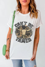 Western Graphic White T Shirt for Women