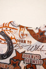 Western Horseshoe Mesh Graphic Tee for Women Woman T Shirts