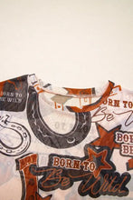 Western Horseshoe Mesh Graphic Tee for Women Woman T Shirts