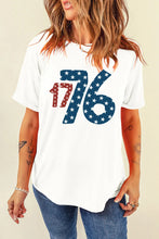 White 1776 Graphic T Shirt for Women White