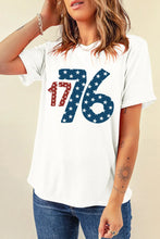 White 1776 Graphic T Shirt for Women