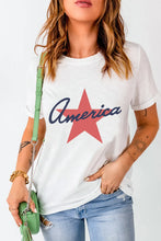 White America Star Graphic T-Shirt for Women White