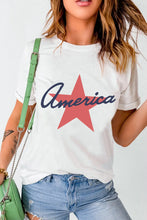 White America Star Graphic T-Shirt for Women