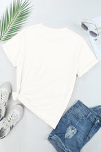 White America Text T-Shirt for Women in Polyester Cotton Blend