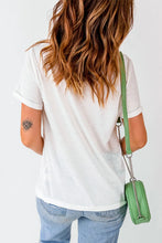 White Baseball Mama Graphic T-Shirt for Women