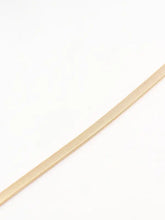 Gold textured chain necklace with knot buckle metal belt