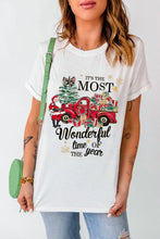 White Christmas Graphic Tee for Women