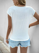 White Cowl Neck Top for Women