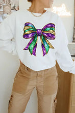 Bow Round Neck Long Sleeve Sweatshirt Woman Sweatshirts