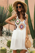 White Crochet Trim Sundress Cover Up for Women