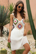 White Crochet Trim Sundress Cover Up for Women