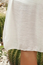 White Crochet Trim Sundress Cover Up for Women Swimwear Cover-Ups