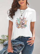 White Easter Graphic T-Shirt for Women