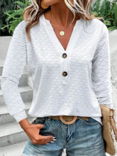 White Eyelet Long Sleeve Button Down Shirt for Women White
