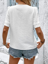 White Floral Embroidered Viscose Blend Blouse for Women Woman T Shirts